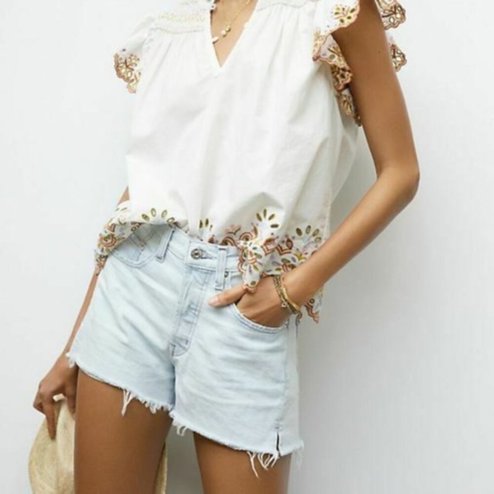 Denim Anthropologie Edwin Cut-Off Raw Hem Jean Shorts (NWT)